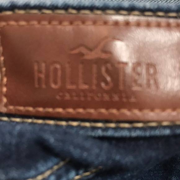 hollister 00 dark blue wash ripped jeans! - Picture 6 of 7